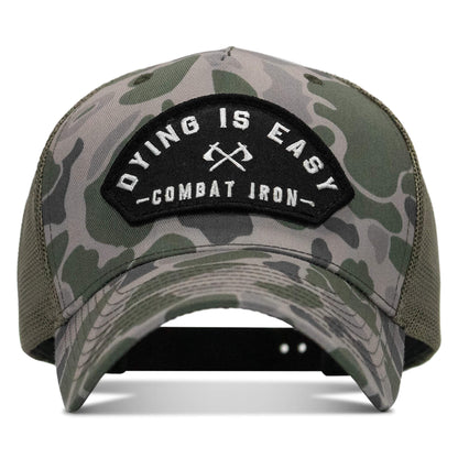 Dying Is Easy Arched Patch Snapback Hat