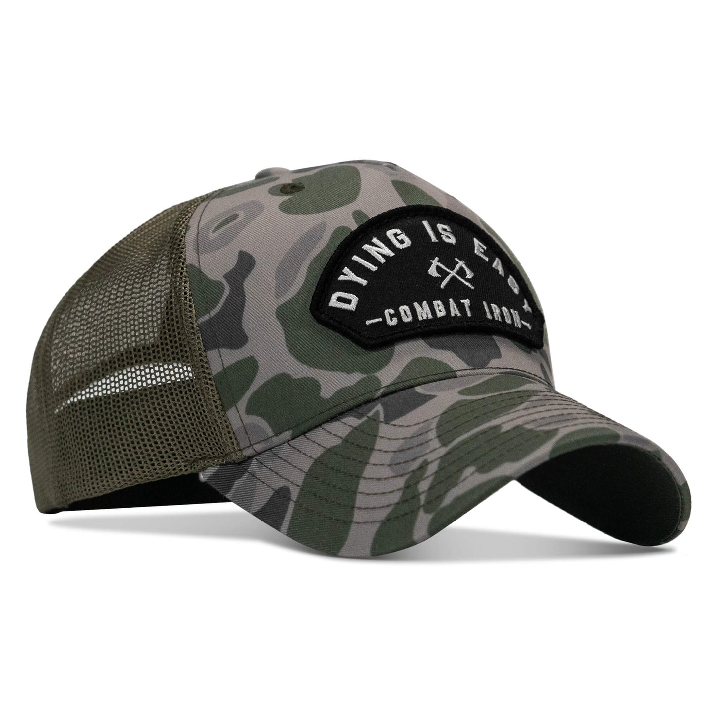Dying Is Easy Arched Patch Snapback Hat