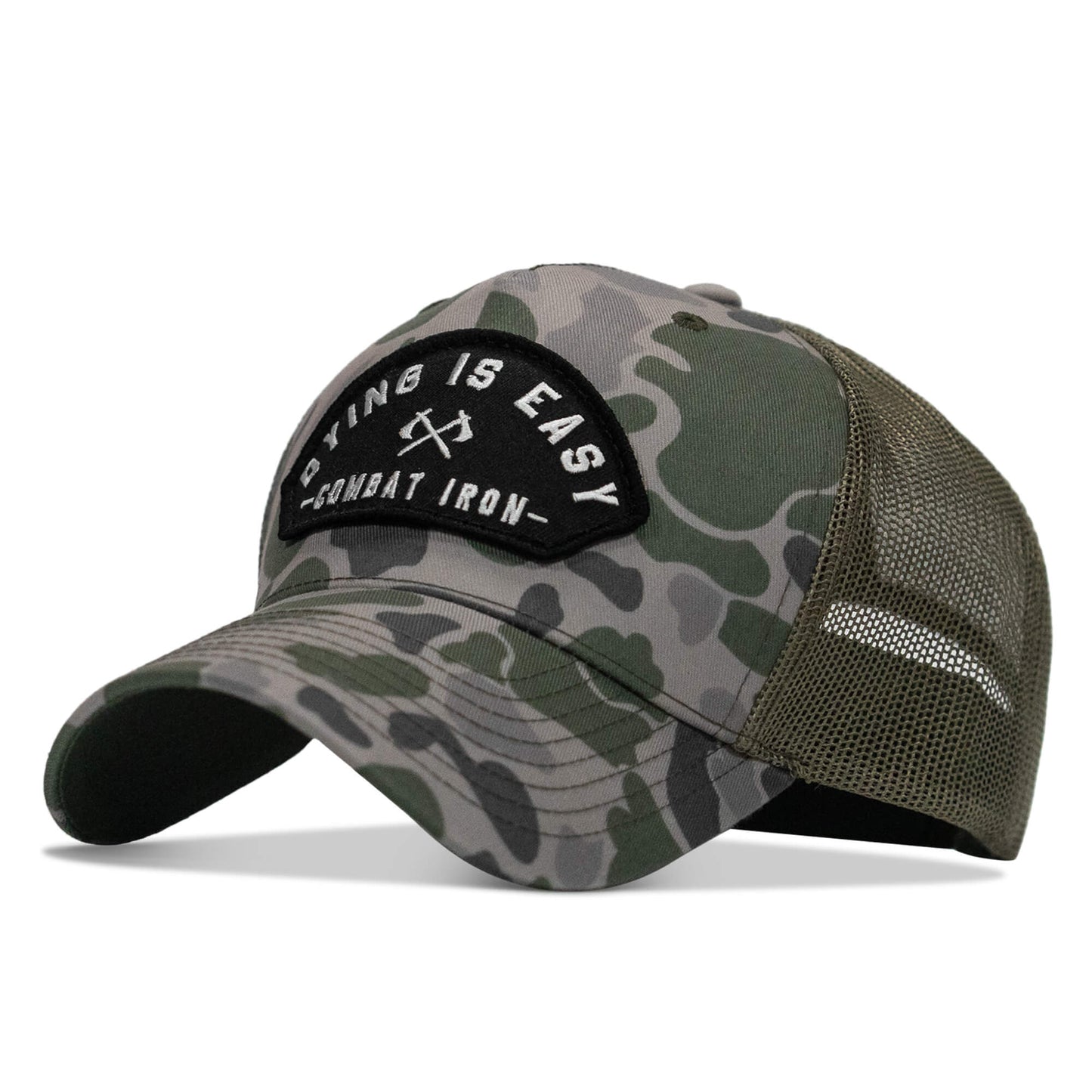 Dying Is Easy Arched Patch Snapback Hat