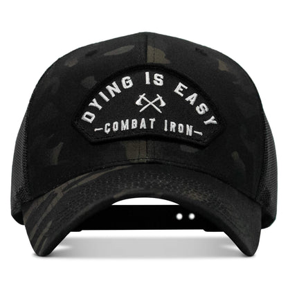 Dying Is Easy Arched Patch Snapback Hat