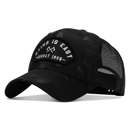 Dying Is Easy Arched Patch Snapback Hat