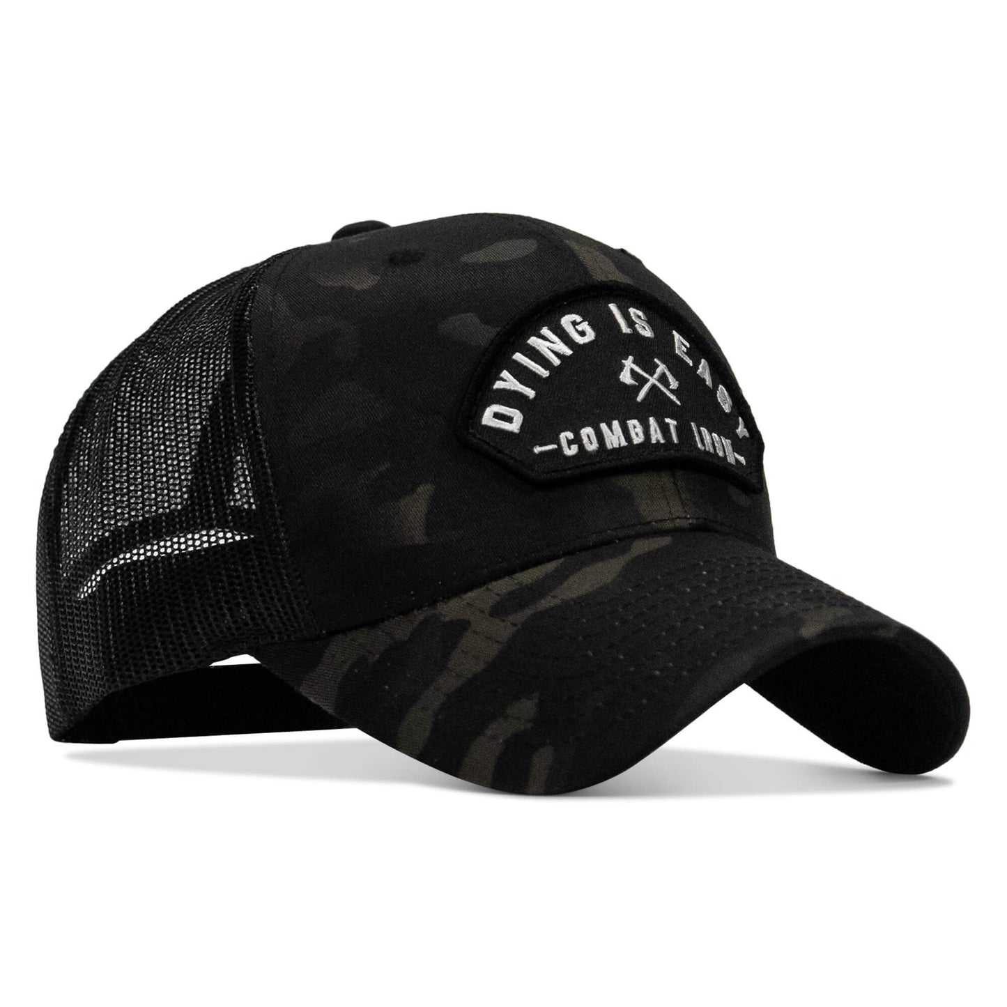 Dying Is Easy Arched Patch Snapback Hat