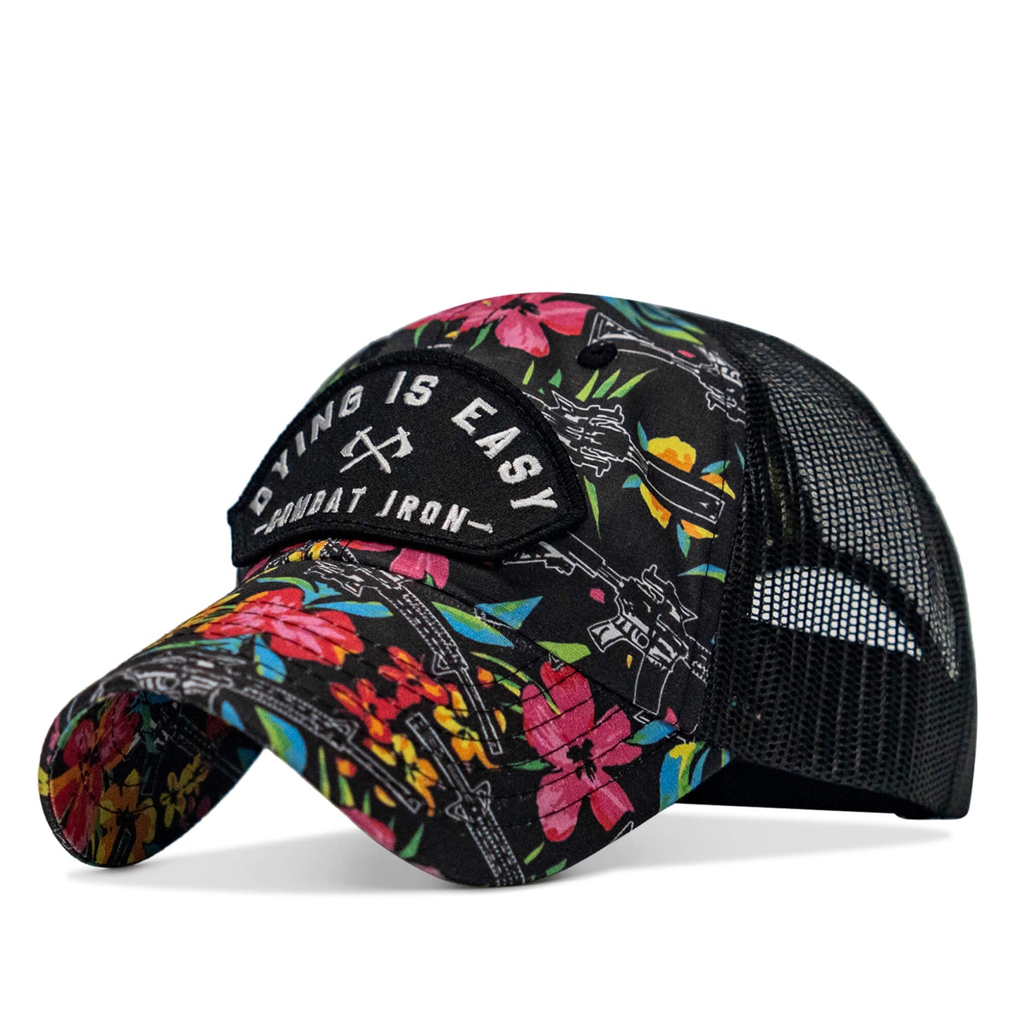 Dying Is Easy Arched Patch Tactical Ripstop Mesh Snapback Hat