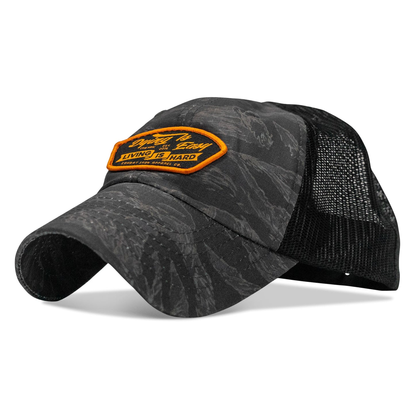 Dying Is Easy, Living Is Hard Patch Tactical Ripstop Mesh Snapback Hat