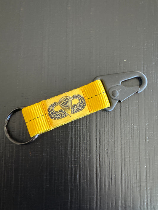 2-Below-Bite Black Lanyard Keychain