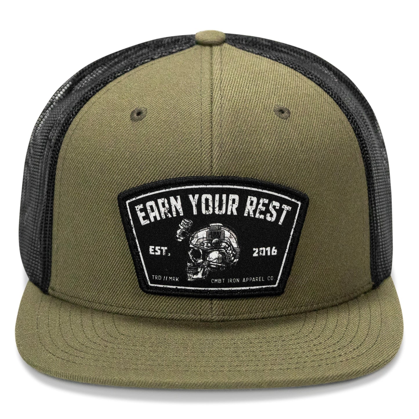 Earn Your Rest Flatbill SnapBack Hat