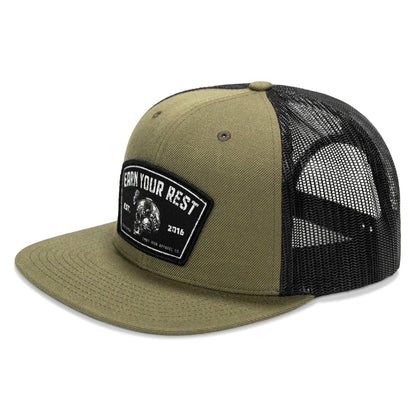 Earn Your Rest Flatbill SnapBack Hat