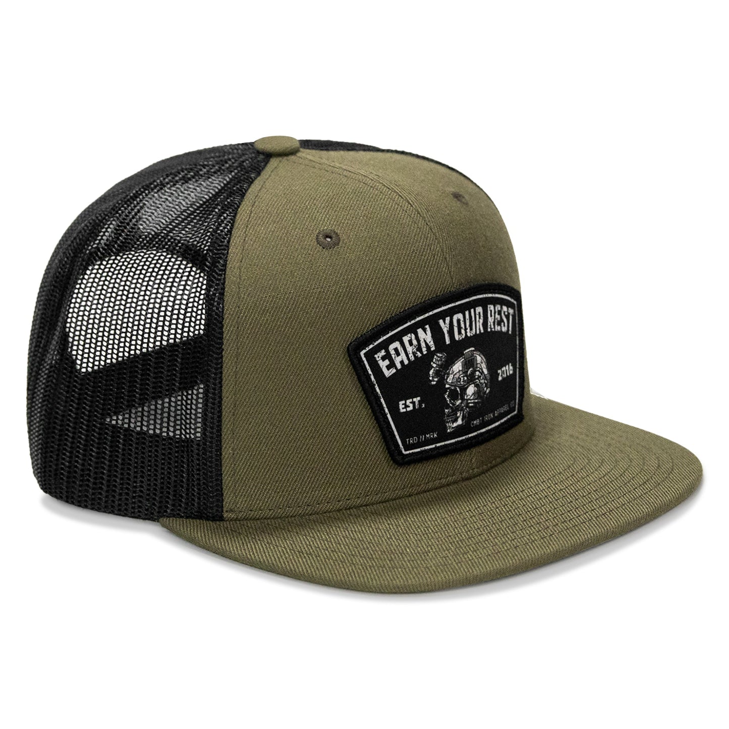 Earn Your Rest Flatbill SnapBack Hat