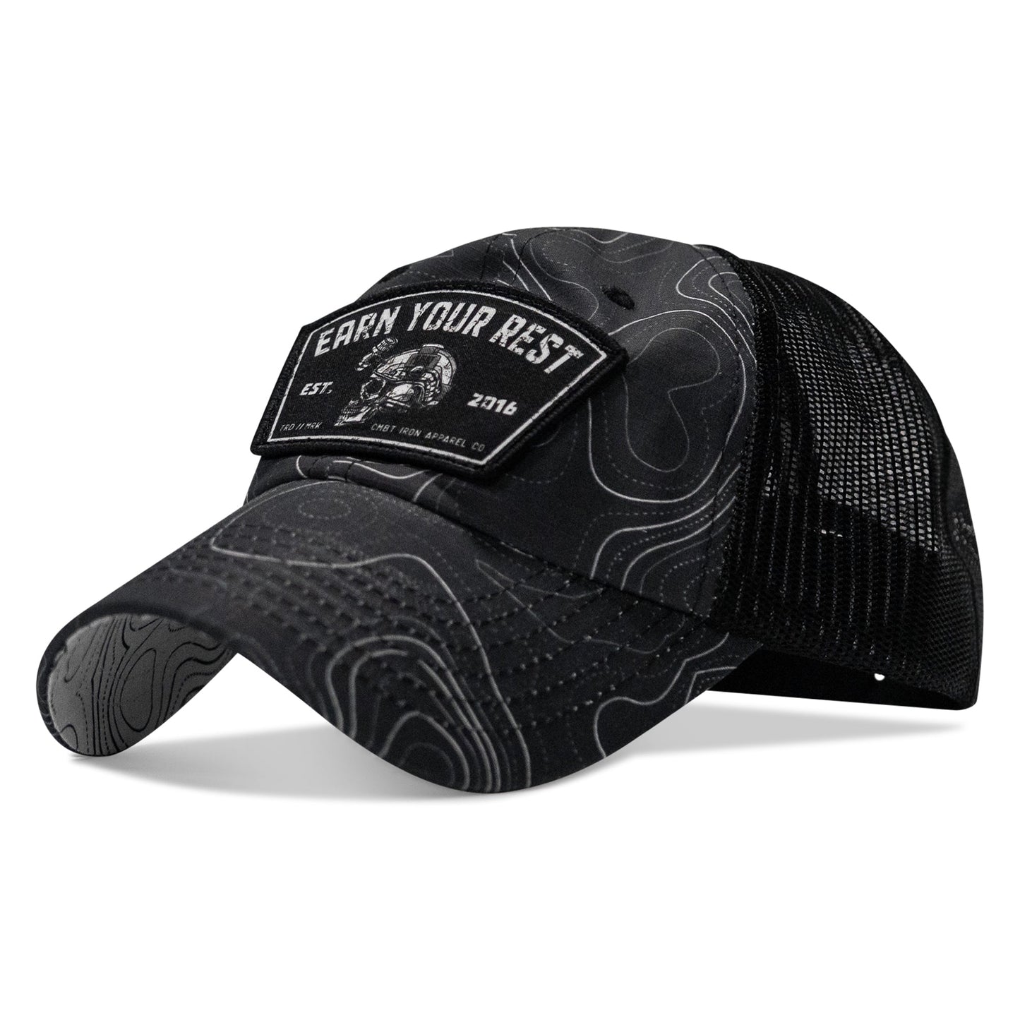 Earn Your Rest Patch Tactical Ripstop Mesh Snapback Hat