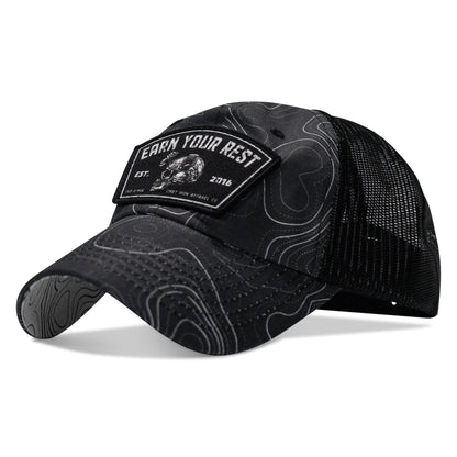 Earn Your Rest Patch Tactical Ripstop Mesh Snapback Hat