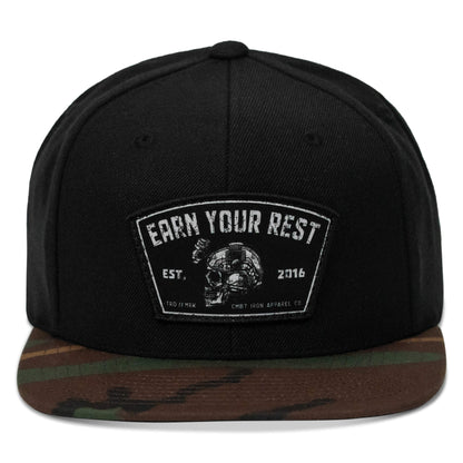 Earn Your Rest Flatbill SnapBack Hat