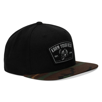 Earn Your Rest Flatbill SnapBack Hat