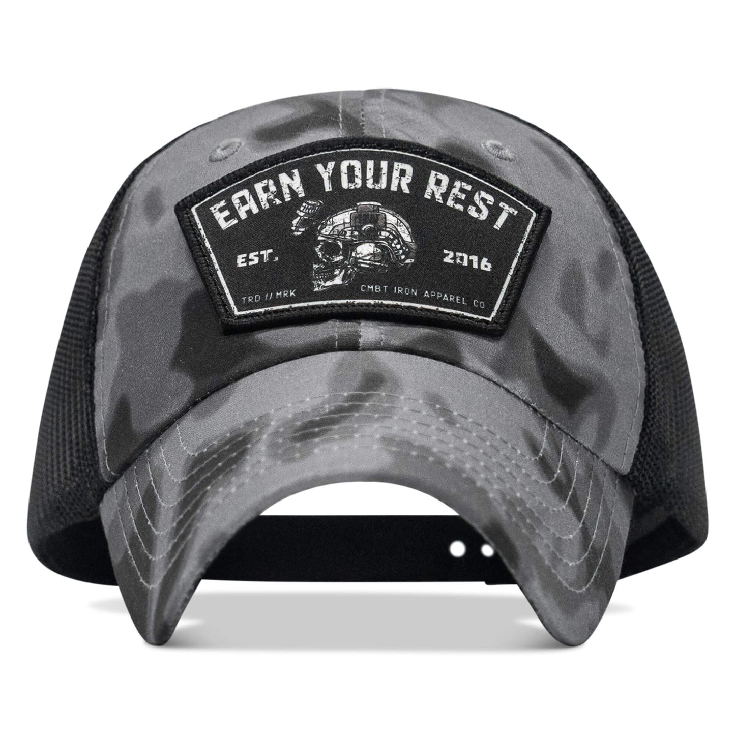 Earn Your Rest Patch Tactical Ripstop Mesh Snapback Hat