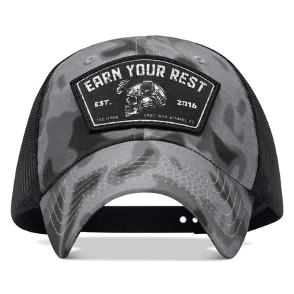 Earn Your Rest Patch Tactical Ripstop Mesh Snapback Hat