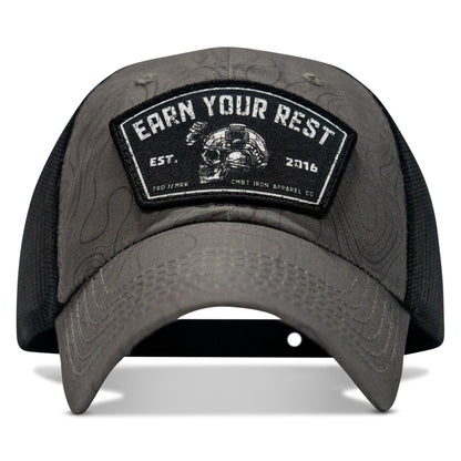 Earn Your Rest Patch Tactical Ripstop Mesh Snapback Hat