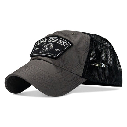 Earn Your Rest Patch Tactical Ripstop Mesh Snapback Hat