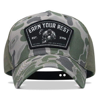 Earn Your Rest Patch Snapback Hat