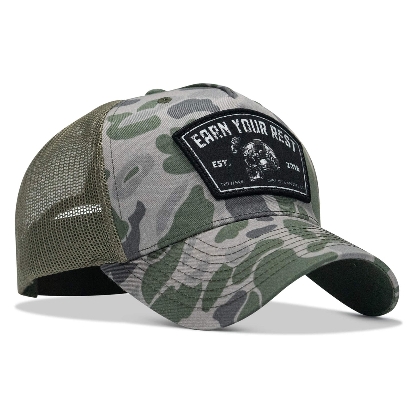 Earn Your Rest Patch Snapback Hat