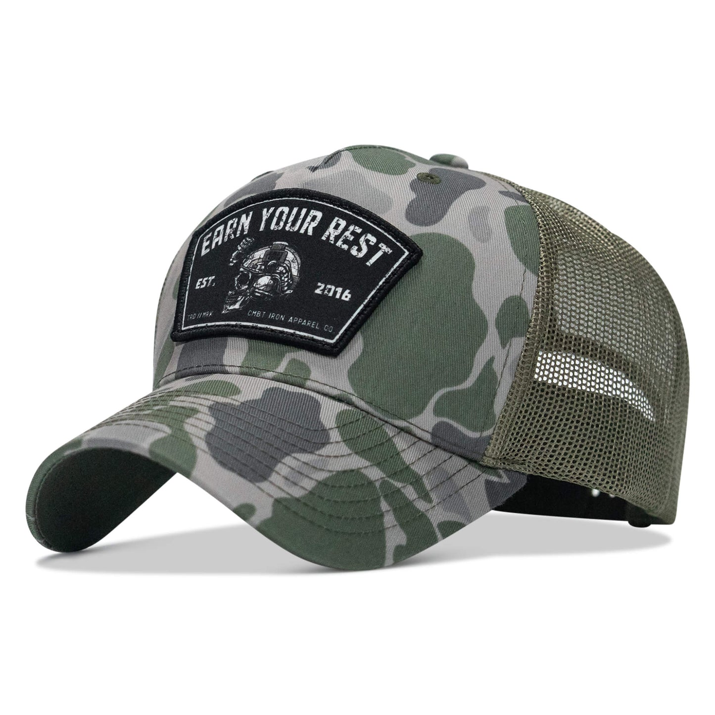 Earn Your Rest Patch Snapback Hat
