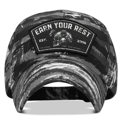 Earn Your Rest Patch Tactical Ripstop Mesh Snapback Hat