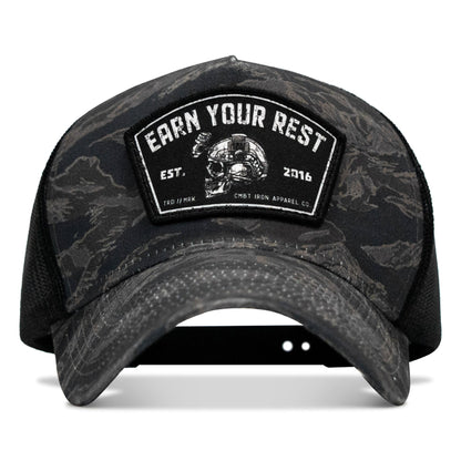 Earn Your Rest Patch Five Panel Breacher Snapback Hat