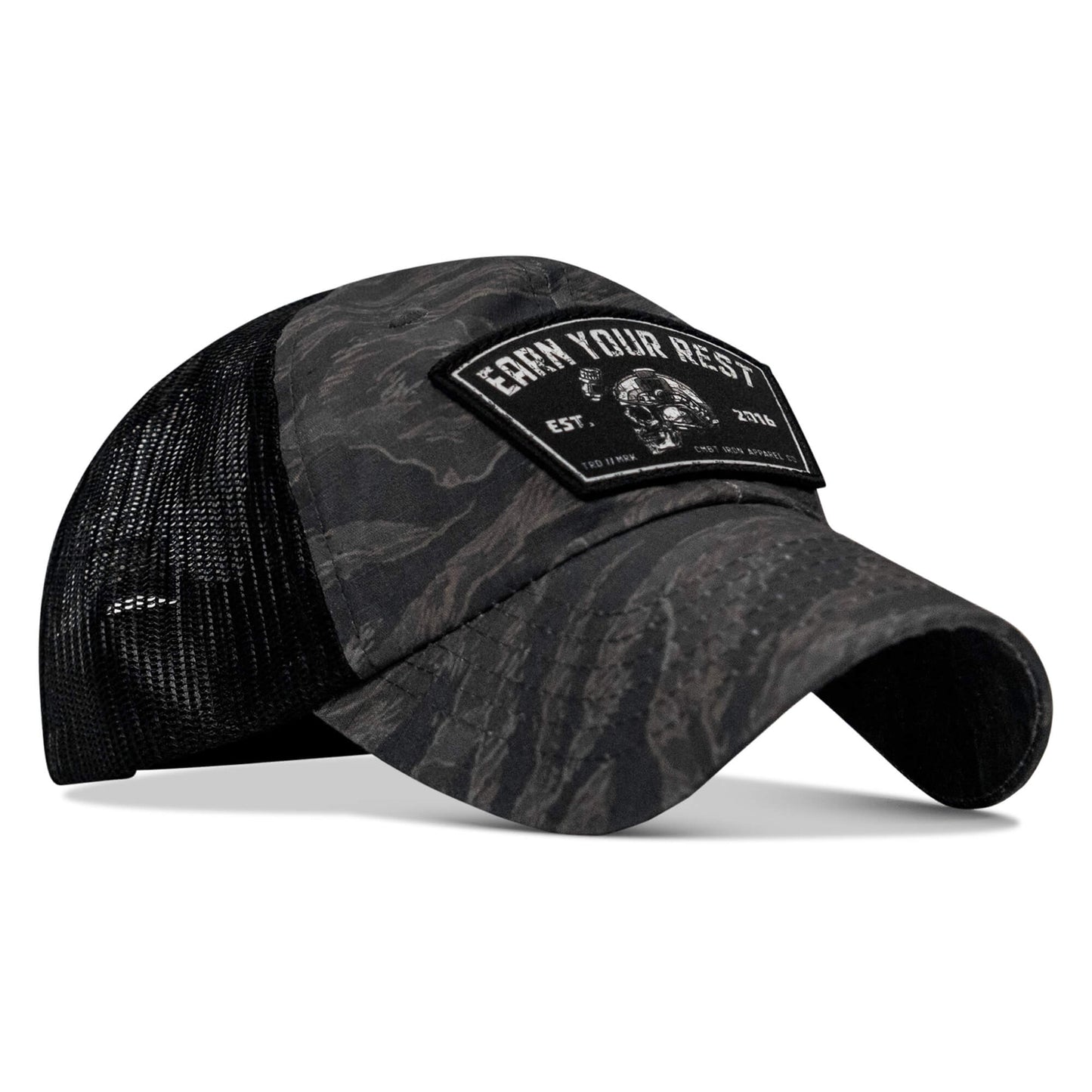 Earn Your Rest Patch Tactical Ripstop Mesh Snapback Hat