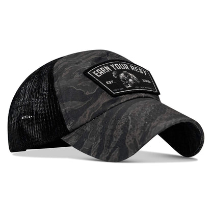 Earn Your Rest Patch Tactical Ripstop Mesh Snapback Hat