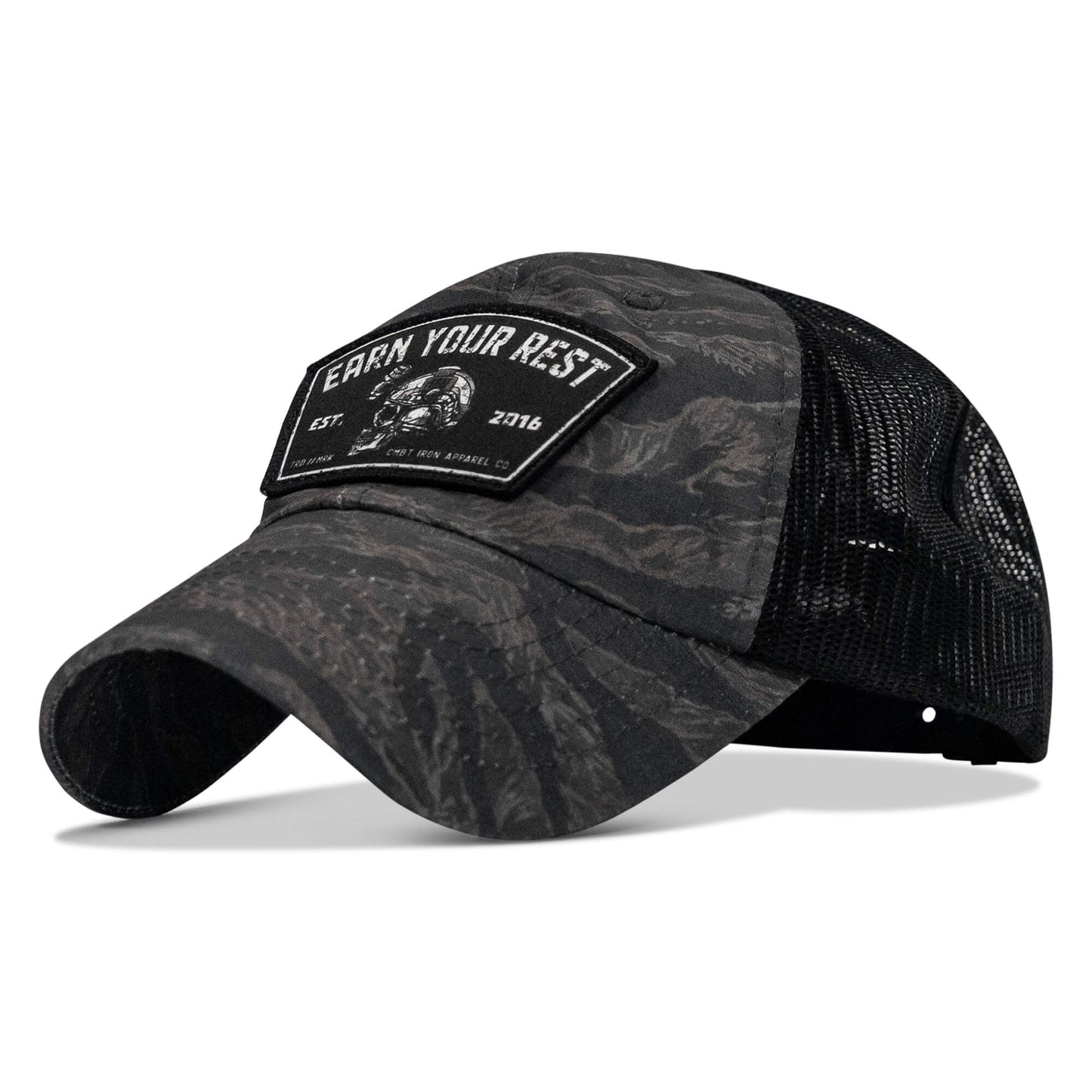 Earn Your Rest Patch Tactical Ripstop Mesh Snapback Hat