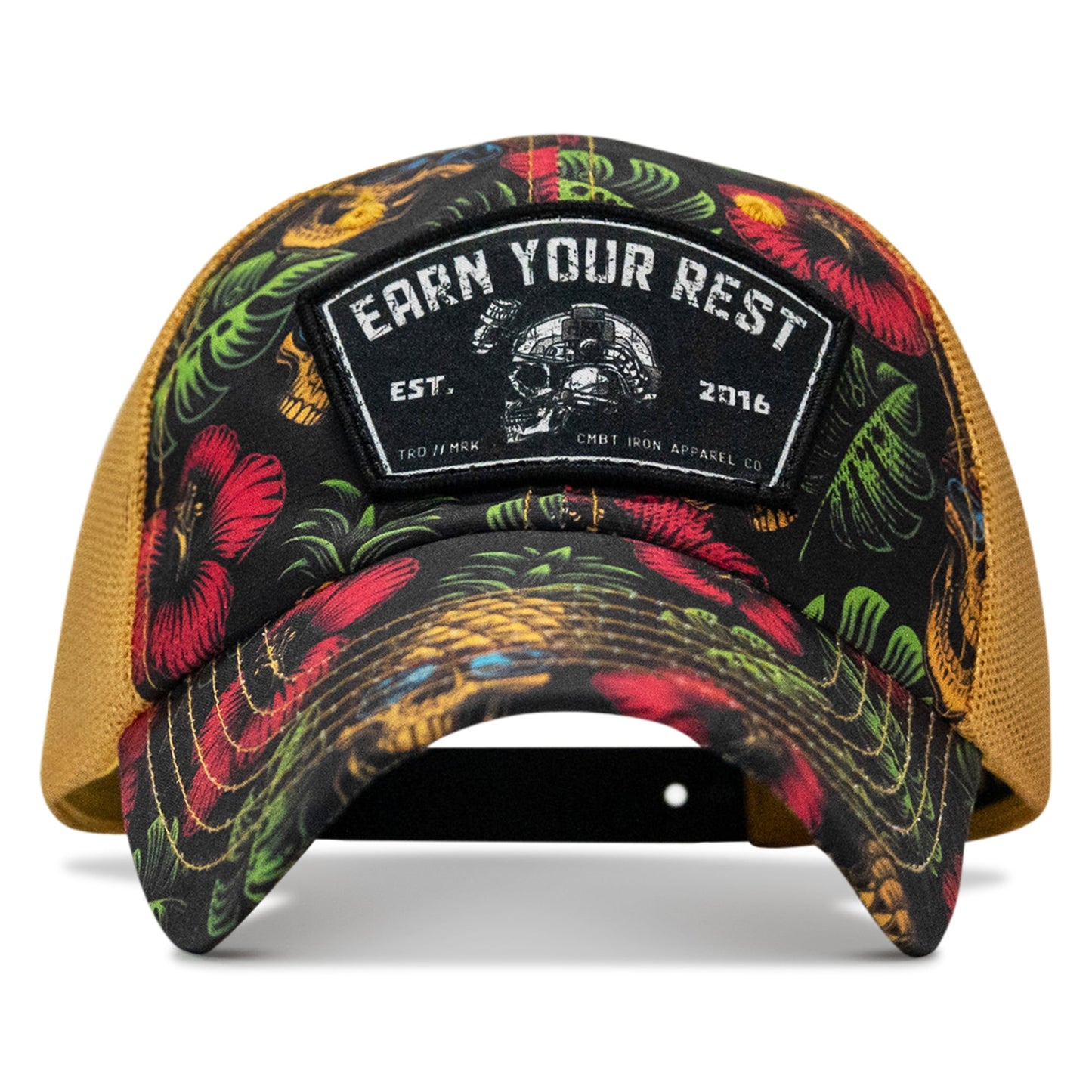 Earn Your Rest Patch Tactical Ripstop Mesh Snapback Hat