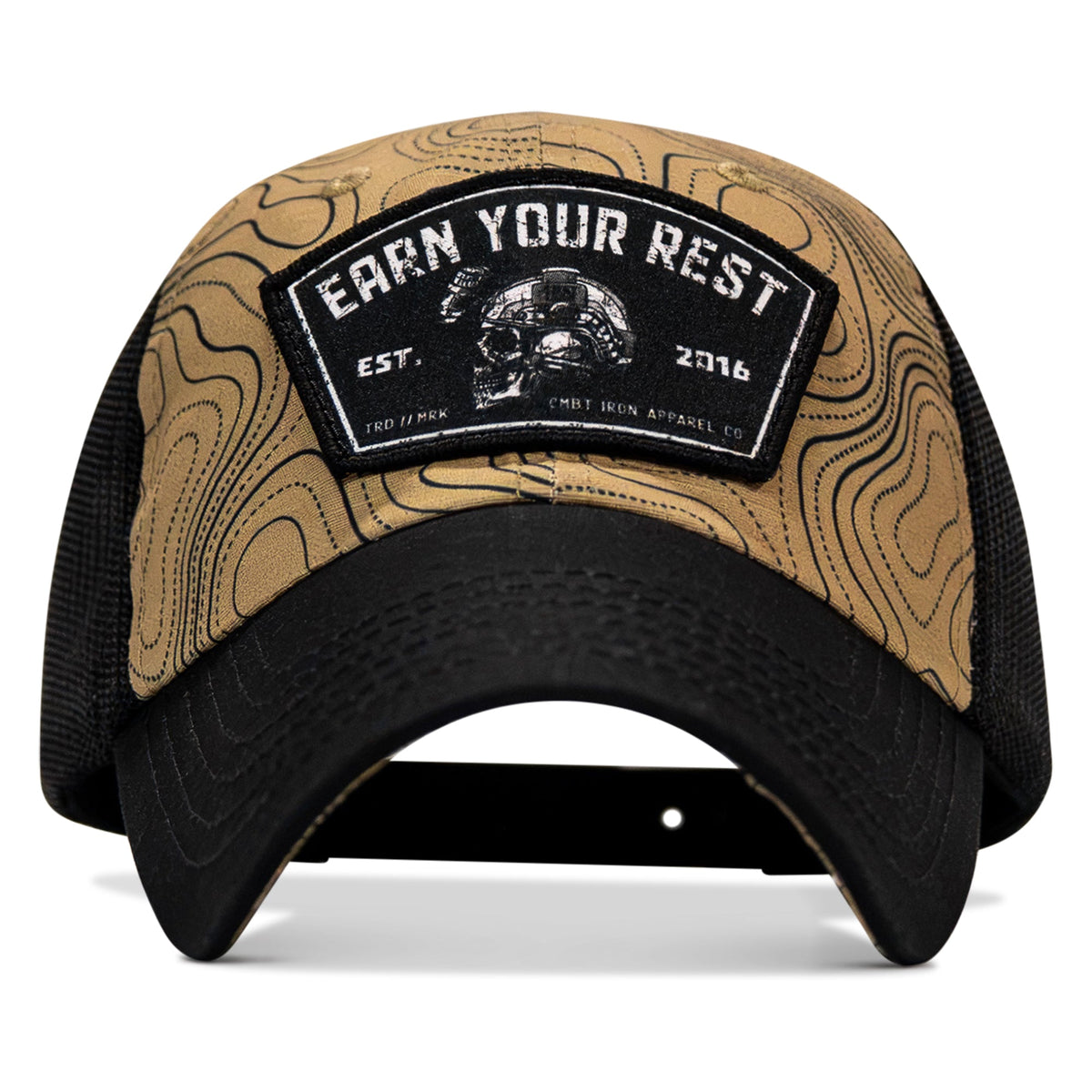 Earn Your Rest Patch Tactical Ripstop Mesh Snapback Hat