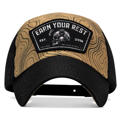 Earn Your Rest Patch Tactical Ripstop Mesh Snapback Hat