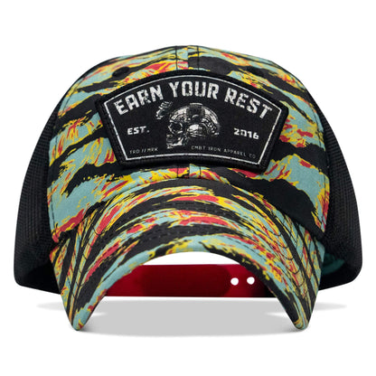 Earn Your Rest Patch Tactical Ripstop Mesh Snapback Hat