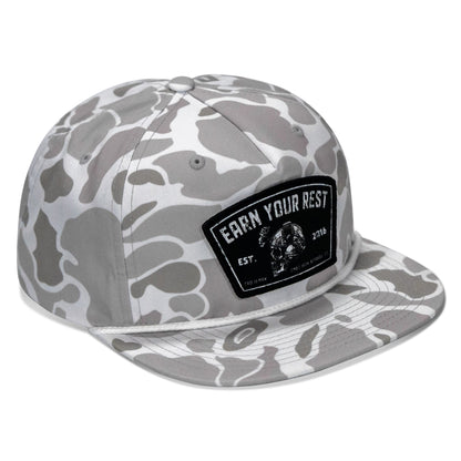 Earn Your Rest Patch Flatbill Hat