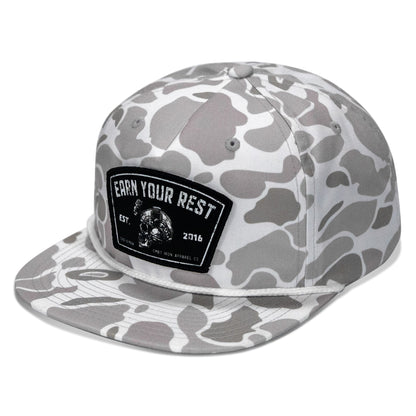 Earn Your Rest Patch Flatbill Hat