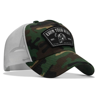 Earn Your Rest Patch Snapback Hat