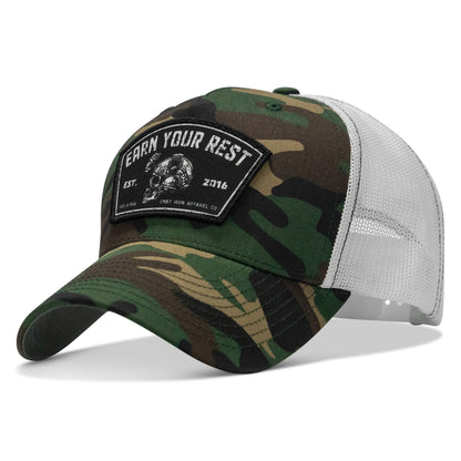 Earn Your Rest Patch Snapback Hat