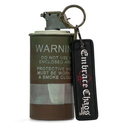 Embrace Chaos Flight Tag Keychain