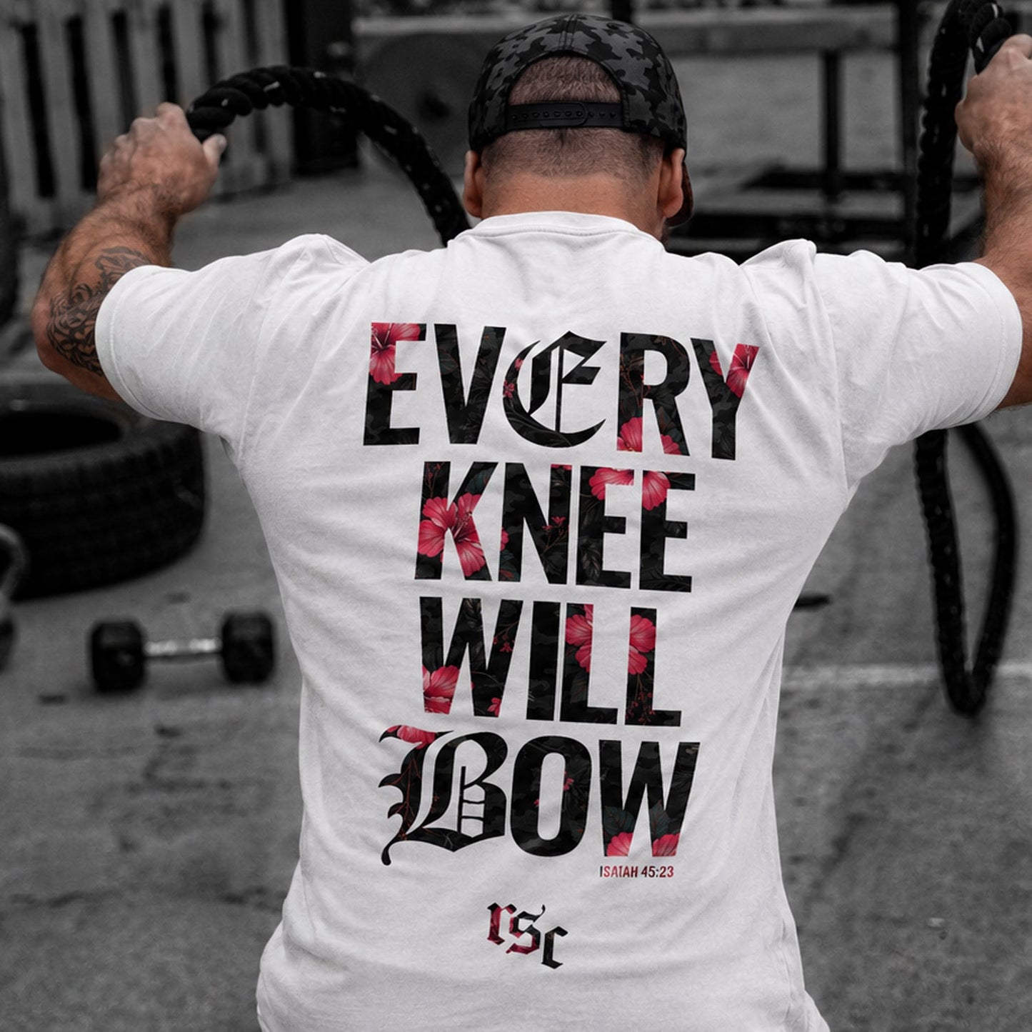 Every Knee Will Bow Men's Heavyweight T-Shirt