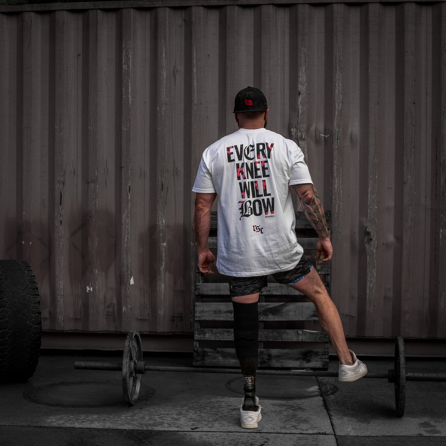 Every Knee Will Bow Men's Heavyweight T-Shirt