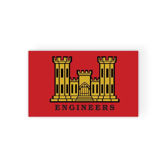 Engineer Castle Flag Sticker