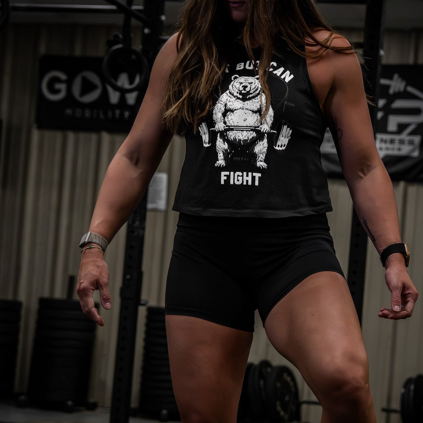 Fat But Can Fight Women's Tank Crop Top