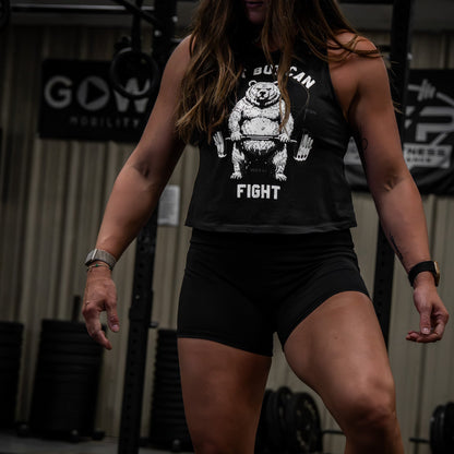Fat But Can Fight Women's Tank Crop Top