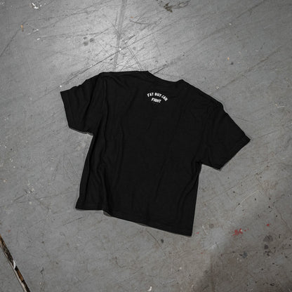 Fat But Can Fight Women's Heavyweight Crop Tee