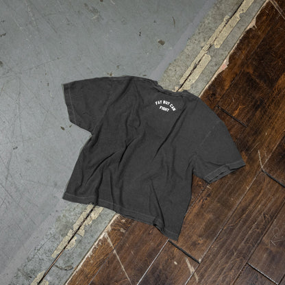 Fat But Can Fight Women's Heavyweight Crop Tee