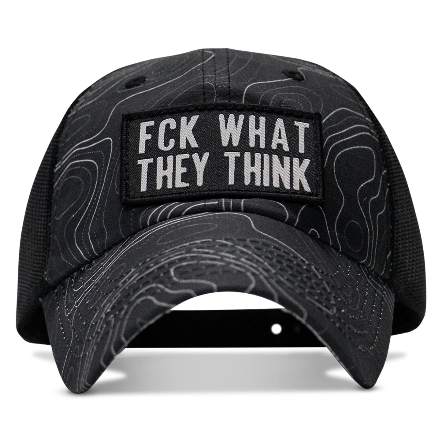 Fck What They Think Patch Tactical Ripstop Mesh Snapback Hat