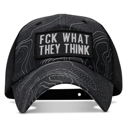 Fck What They Think Patch Tactical Ripstop Mesh Snapback Hat