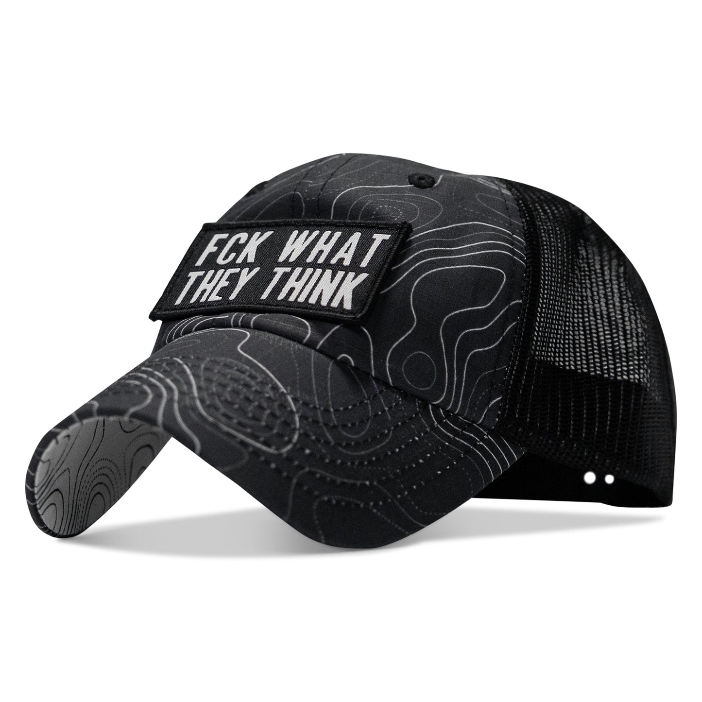 Fck What They Think Patch Tactical Ripstop Mesh Snapback Hat