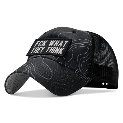 Fck What They Think Patch Tactical Ripstop Mesh Snapback Hat