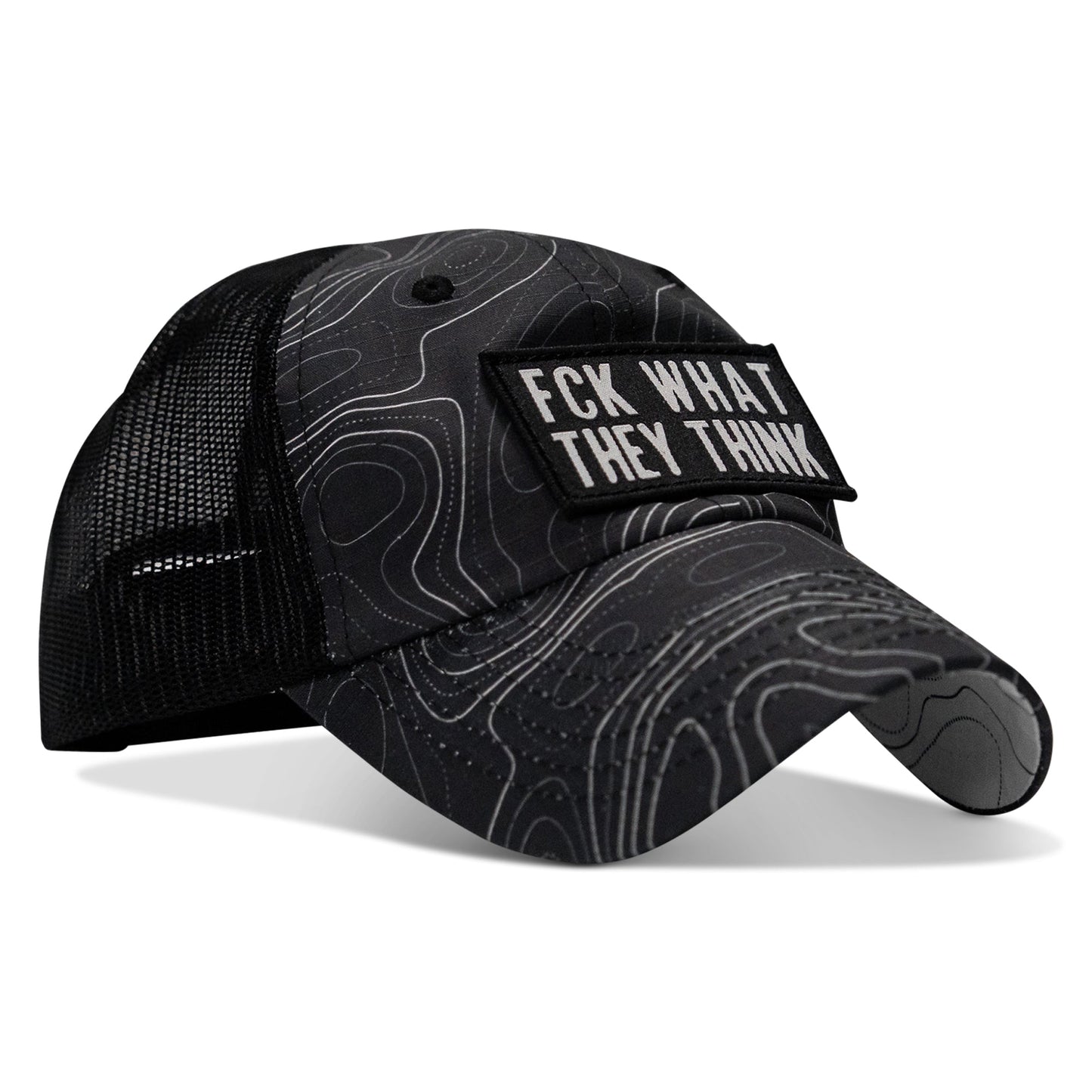 Fck What They Think Patch Tactical Ripstop Mesh Snapback Hat