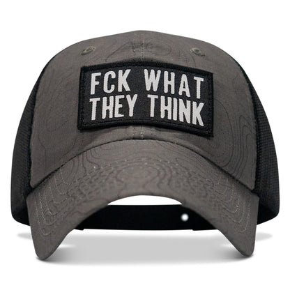 Fck What They Think Patch Tactical Ripstop Mesh Snapback Hat